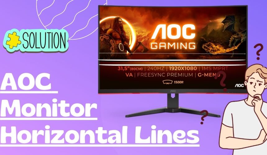 AOC Monitor Horizontal Lines